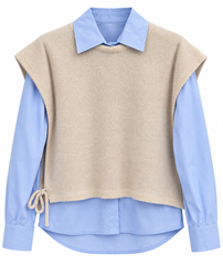 MEILISA BAI TEEN 2PC BLOUSE WITH TIE VEST