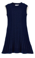 PHILOSOPHY KNIT CABLE JUMPER WITH LACE BY SLEEVE