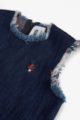 WOLF & RITA FRINGES DENIM JUMPER