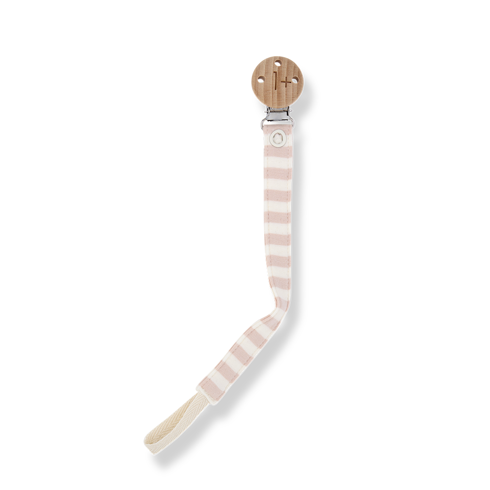 1+ IN THE FAMILY AINA STRIPE PACIFIER CLIP
