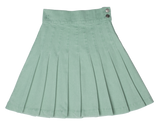 CREW BASICS WAISTED PLEATED SKIRT