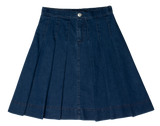 CREW BASICS WIDE PLEATED SKIRT