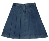 CREW BASICS WIDE PLEATED SKIRT