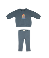 CREW MINI 2PC LIZZI HOUSE GRAPHIC LEGGING SET