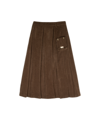 CREW BASICS 2PC SOFT RIB TURTLENECK WITH SOFI PLEATED MAXI SKIRT