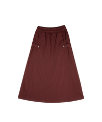 CREW BASICS 2PC STELLA ZIP UP HOODIE WITH STELLA MAXI SKIRT