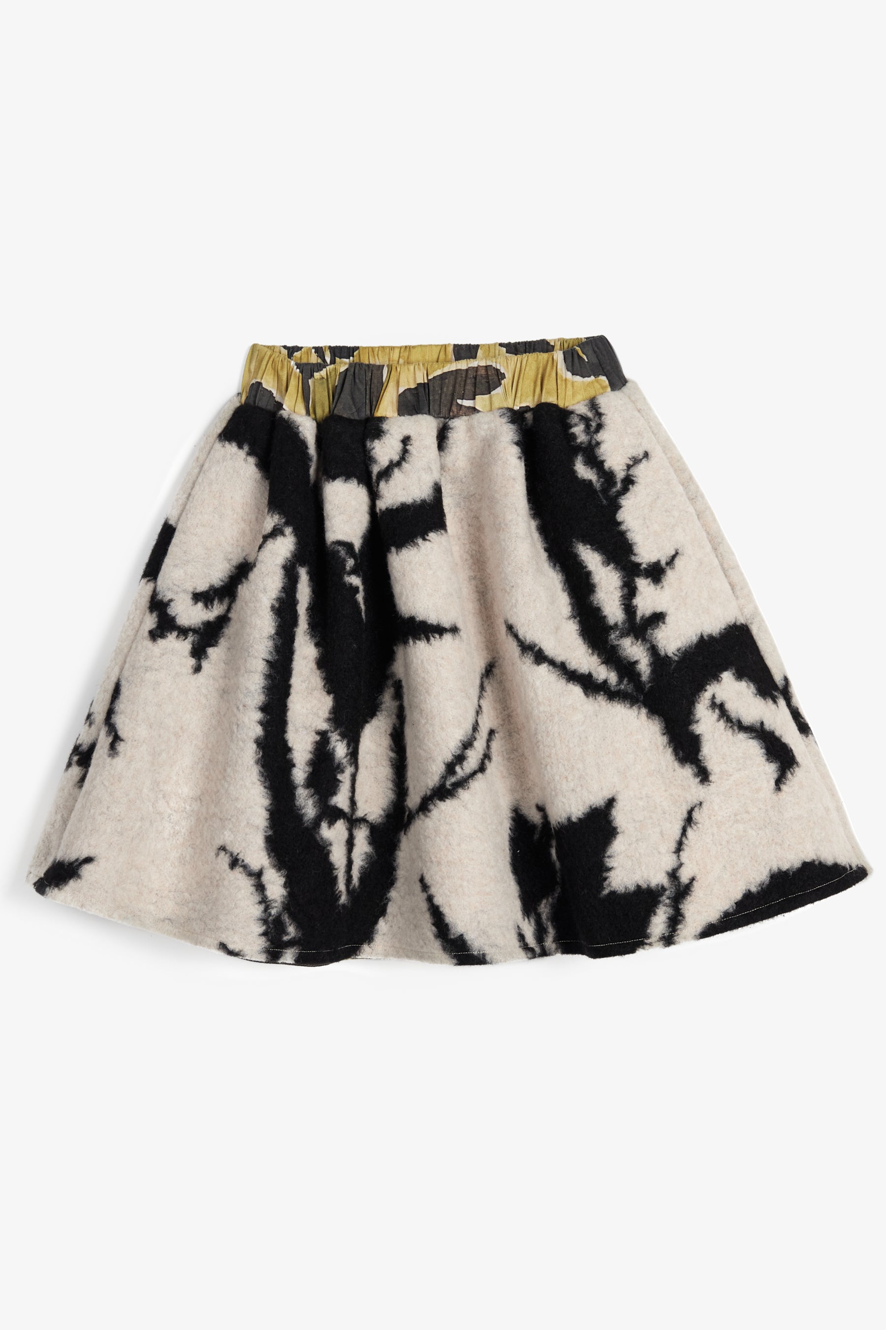 WOLF & RITA 2PC FUR PRINT VEST AND SKIRT SET