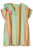 WOLF & RITA AMALIA RAINBOW STRIPED DRESS