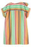 WOLF & RITA AMALIA RAINBOW STRIPED DRESS