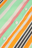 WOLF & RITA AMALIA RAINBOW STRIPED DRESS