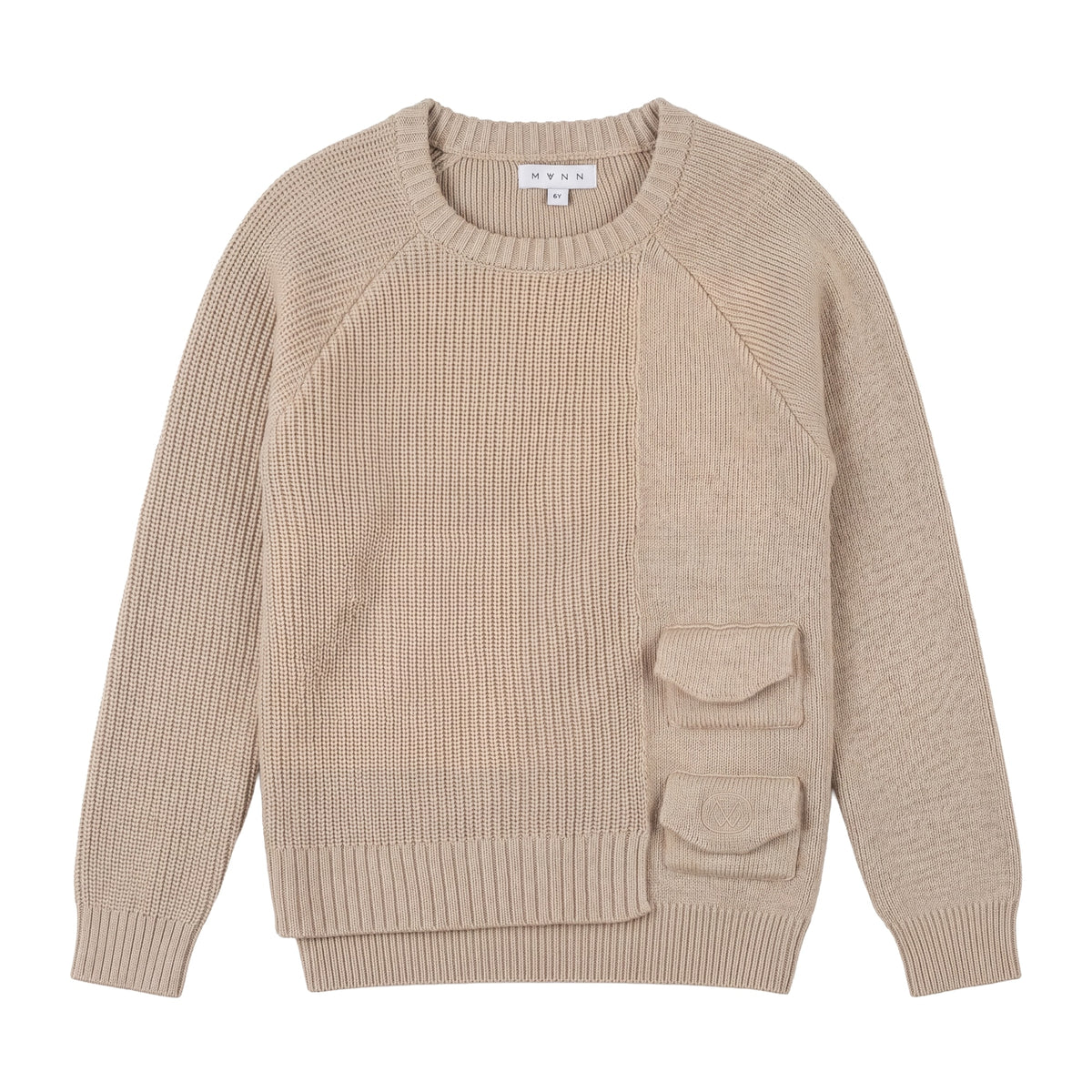 MANN CHUNKY KNIT OVERLAY SWEATER