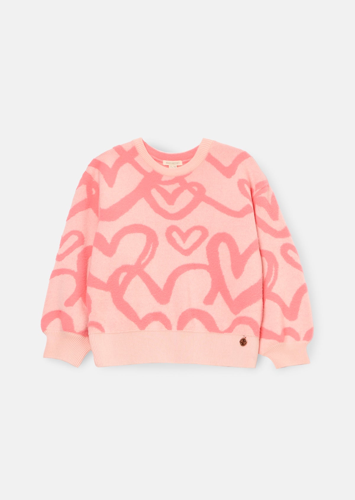 ANGEL & ROCKET HARLOW HEART PRINT TOP