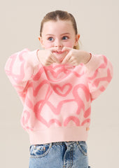 ANGEL & ROCKET HARLOW HEART PRINT TOP