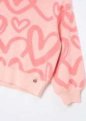 ANGEL & ROCKET HARLOW HEART PRINT TOP