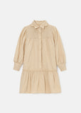 ANGEL & ROCKET RAFFERTY CORDUROY STAR COLLAR DRESS