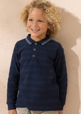 ANGEL & ROCKET CALEB TEXTURED STRIPE POLO