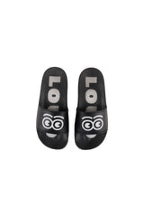 LOUD APPAREL "MELA" EYES LOGO PRINT SLIDES
