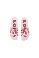 LOUD APPAREL "MELA" EYES LOGO PRINT SLIDES