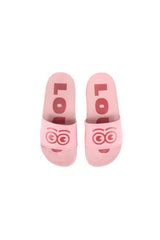 LOUD APPAREL "MELA" EYES LOGO PRINT SLIDES