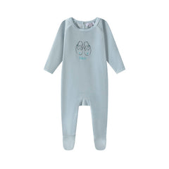 OUBON 2PC SHOES PRINT VELOUR FOOTIE WITH HAT SET