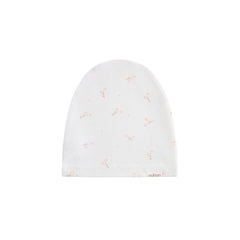 OUBON 2PC FLORAL BUD PRINT FOOTIE + HAT SET