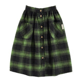 PIUPIUCHICK FLANNEL CHECKED SKIRT