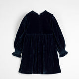 CERA UNA VOLTA DOLORES VELVET SMOCKED DRESS