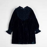 CERA UNA VOLTA DOLORES VELVET SMOCKED DRESS