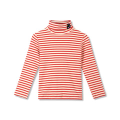 WYNKEN 2PC STRIPED ROLL NECK TOP WITH PINAFORE JUMPER