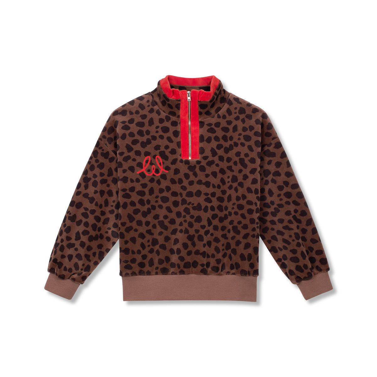 WYNKEN ANIMAL PAINT ZIP UP TOP