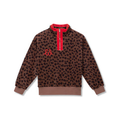 WYNKEN ANIMAL PAINT ZIP UP TOP