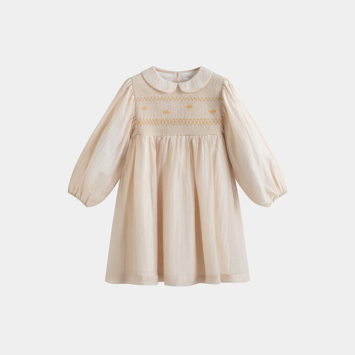 CERA UNA VOLTA PETRA SMOCKED DRESS
