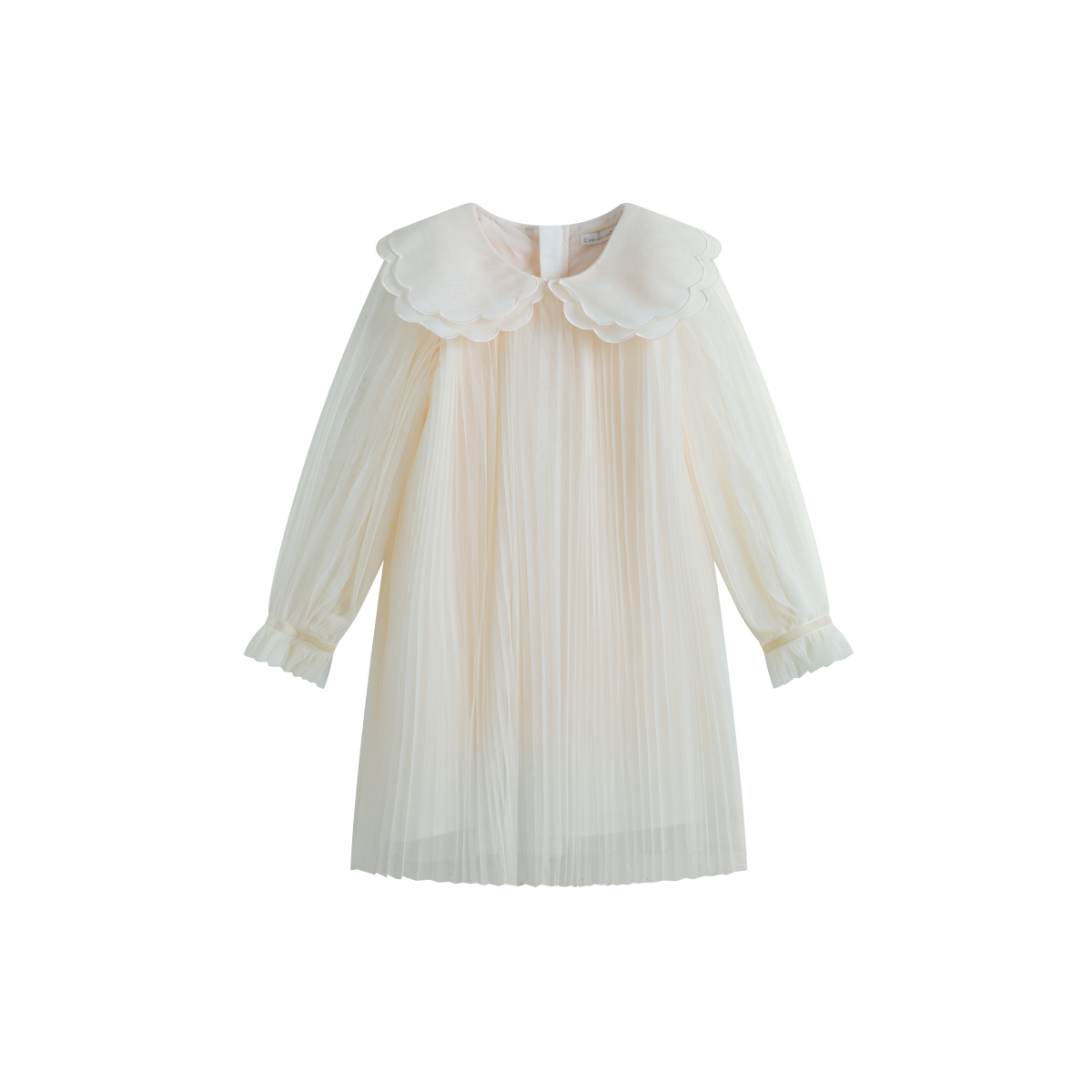 CERA UNA VOLTA REENA DOUBLE COLLAR PLEATED TULLE DRESS DRESS