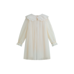 CERA UNA VOLTA REENA DOUBLE COLLAR PLEATED TULLE DRESS DRESS