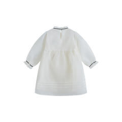 CERA UNA VOLTA MERCEDES RUFFLE BIB TOP ORGANZA DRESS