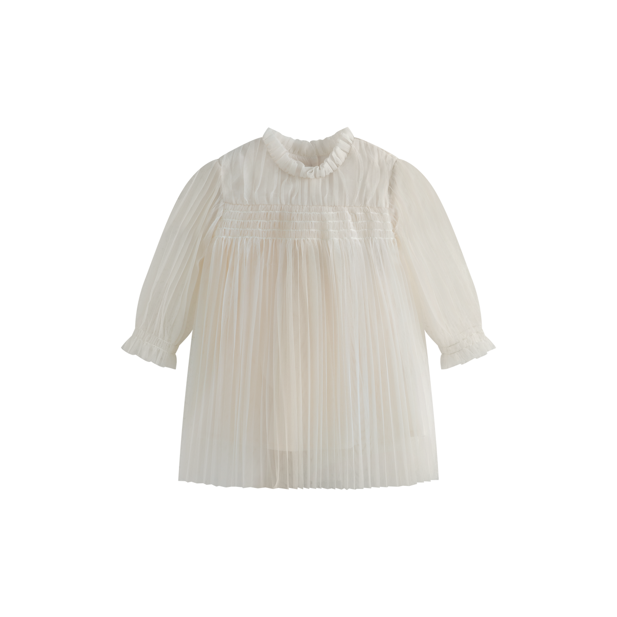 CERA UNA VOLTA MARTINA PLEATED TULLE BABY DRESS