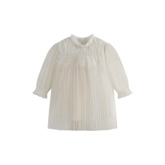 CERA UNA VOLTA MARTINA PLEATED TULLE BABY DRESS