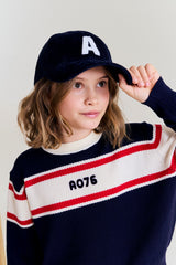 AO 76 ELLY CREW NECK LOGO SWEATER