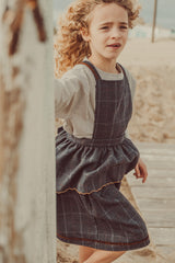 THE LITTLE POETS CARLOTA PLAID JUMPER