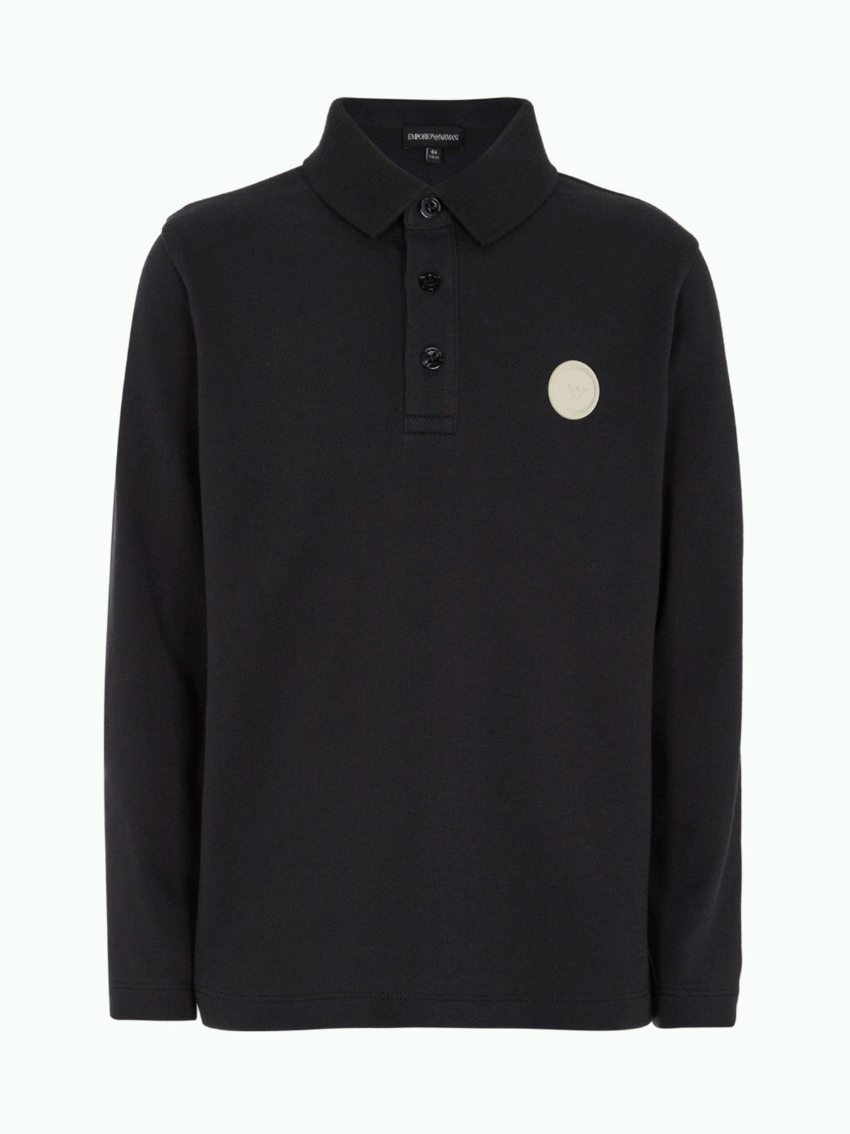 EMPORIO ARMANI LONG SLEEVE LOGO POLO