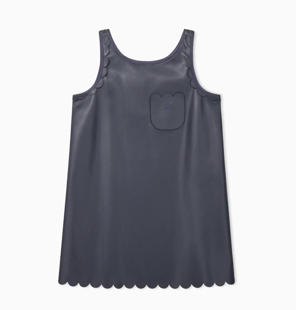EMPORIO ARMANI PLEATHER SCOLLOPE JUMPER