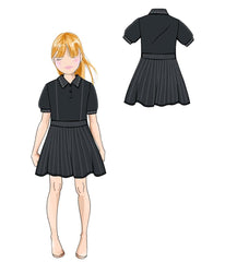 EMPORIO ARMANI SHORT SLEEVE KNIT POLO DRESS