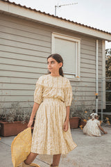 COSMOSOPHIE ALBA FLORAL PRINT SKIRT