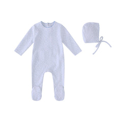 MINILABEL 2PC FLORAL PRINT FOOTIE WITH HAT SET