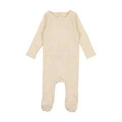 LIL LEGS 3PC HEART APPLIQUE FOOTIE, RIBBED BEANIE & BLANKET