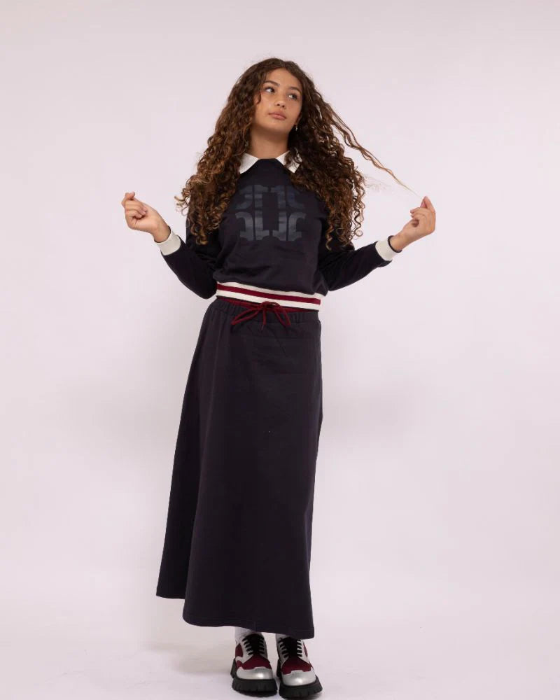 ONE TWENTY SIGNATURE COLLAR SWEATSHIRT