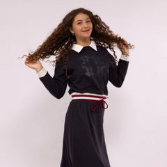 ONE TWENTY SIGNATURE COLLAR SWEATSHIRT