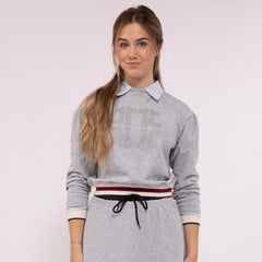 ONE TWENTY SIGNATURE COLLAR SWEATSHIRT