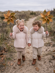 SCOTCH BONNET PUFFER COAT WITH DOWN HOODED FUR