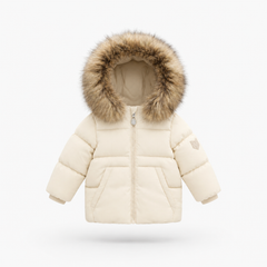 SCOTCH BONNET PUFFER COAT WITH DOWN HOODED FUR